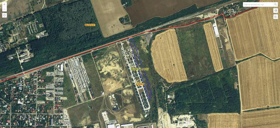Teren Construcții intravilan de 19325 mp, în Exterior Nord