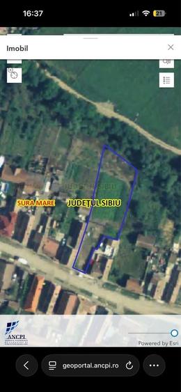 Teren de 1150 mp, în Șura Mare