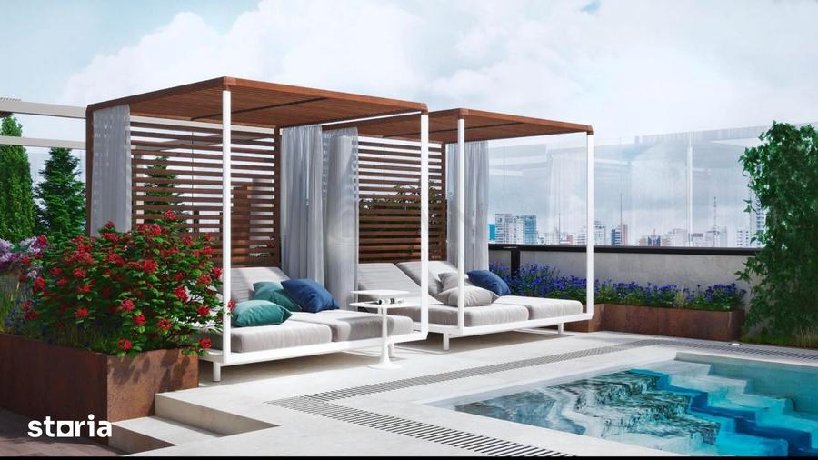 Penthouse spectacolos Aviatiei 790 mp cu piscina pe terasa - 7