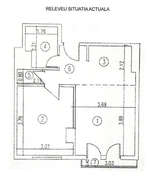 Apartament cu 2 camere decomandat în Iancului