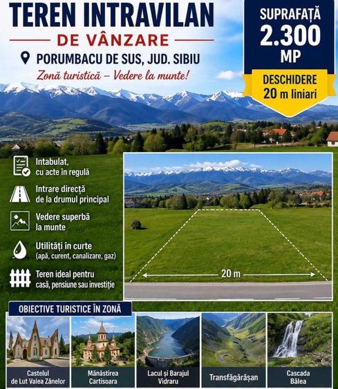 Spațiu comercial, în Porumbacu de Sus