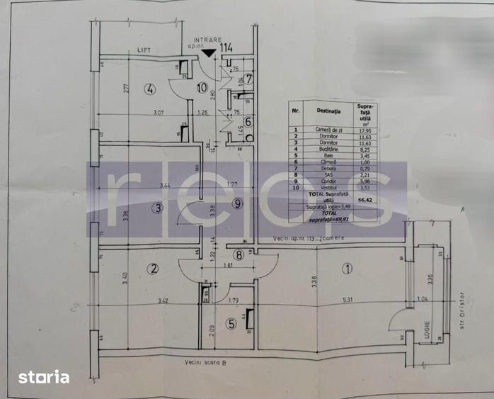 Apartament cu 3 camere decomandat în Dristor