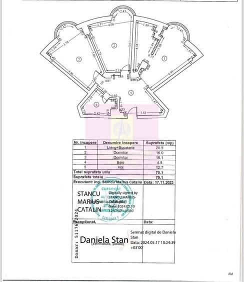 Apartament cu 3 camere în Alba Iulia