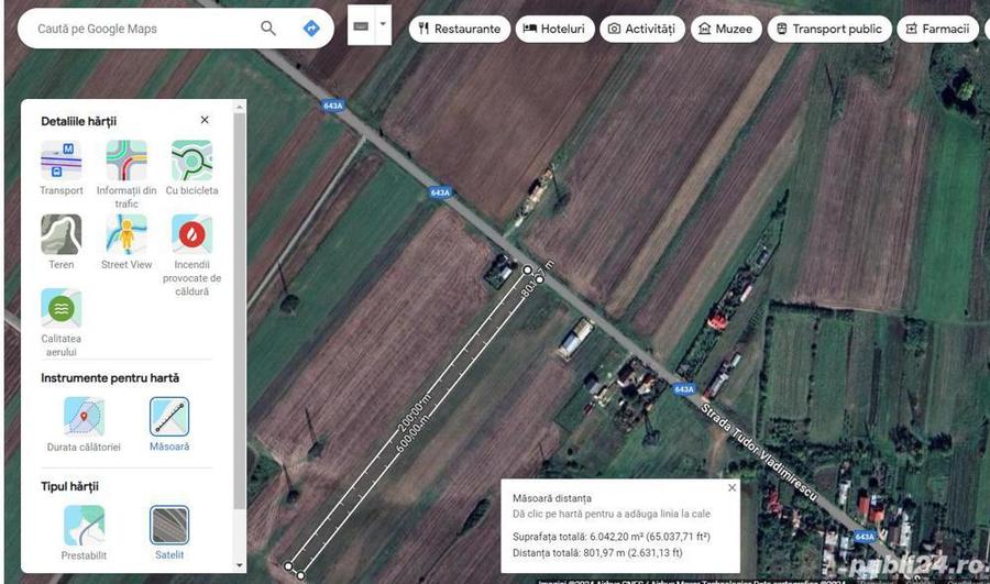 Teren de 6000 mp, în Vest