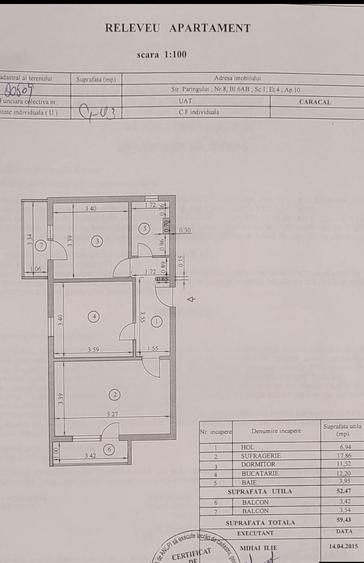 Apartament cu 2 camere decomandat în Central