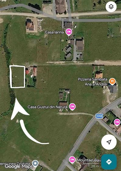 Teren intravilan 10 ari - Statiunea Climaterica Sambata - langa Pizzeria Ana si Andrei - 2