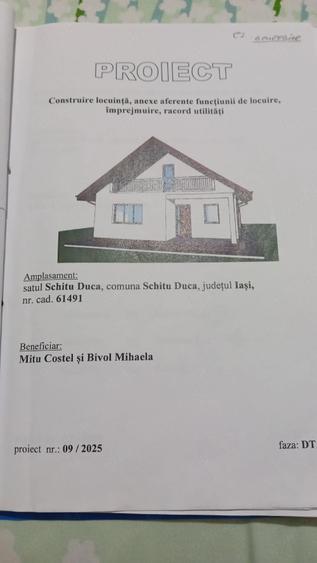 Teren de 1000 mp, în Schitu Duca
