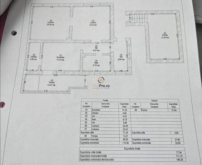 Casă cu Teren 568 Mp în Lunei
