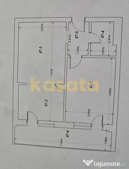 Apartament cu 2 camere semidecomandat în Vest