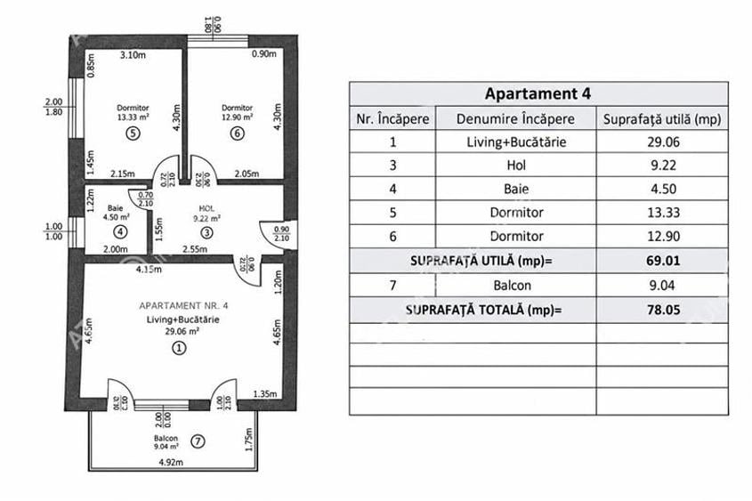 Apartament cu 3 camere decomandat, mobilat în Arhitecților - Calea Cisnădiei