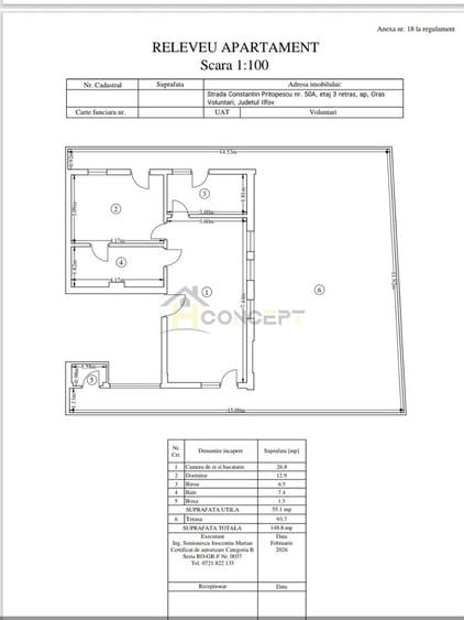 Apartament cu 3 camere decomandat în Nord