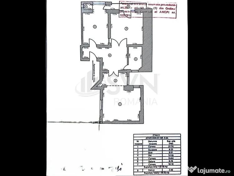Apartament cu 3 camere decomandat în Cișmigiu