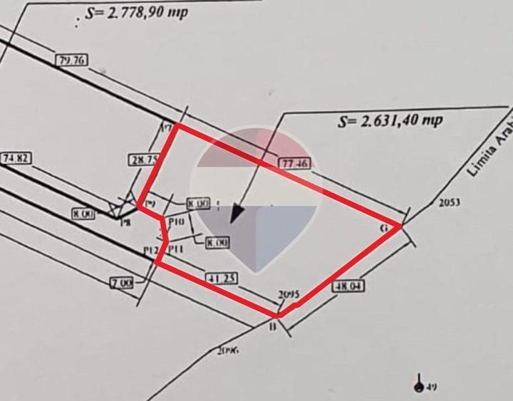 Teren Construcții intravilan de 2631 mp, în Glăjărie