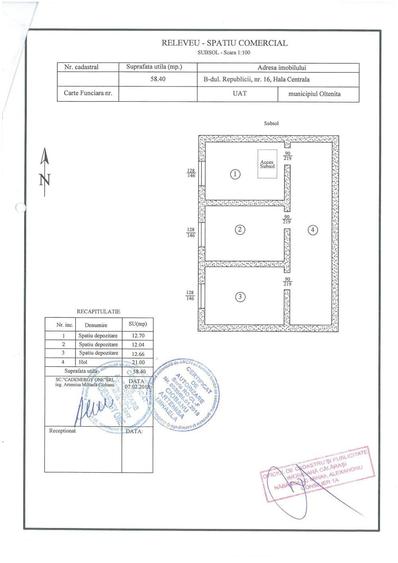 Spațiu comercial, de 71 mp, în Central
