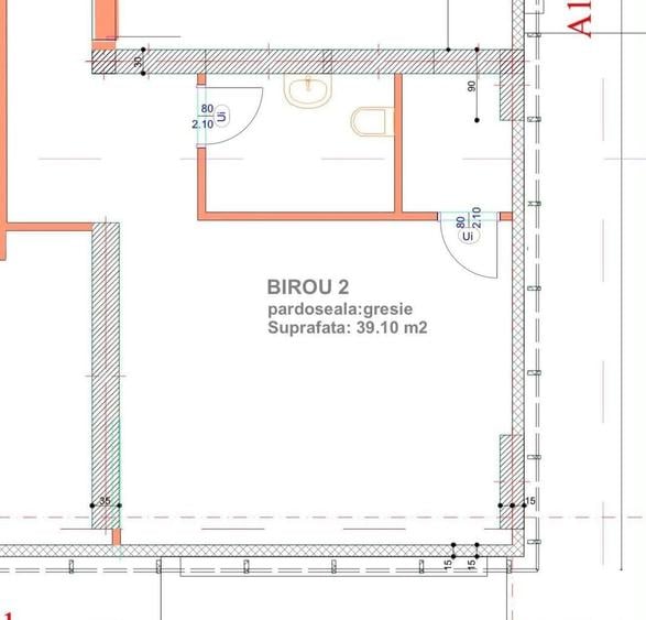 Spațiu comercial, de 39 mp, în Central