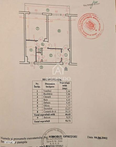 Apartament cu 2 camere, mobilat în Obor