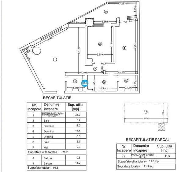 Apartament cu 3 camere decomandat în Tătărași