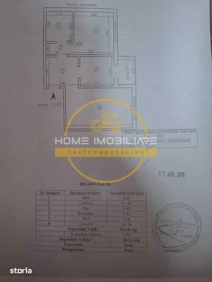 Apartament cu 2 camere decomandat în Dacia