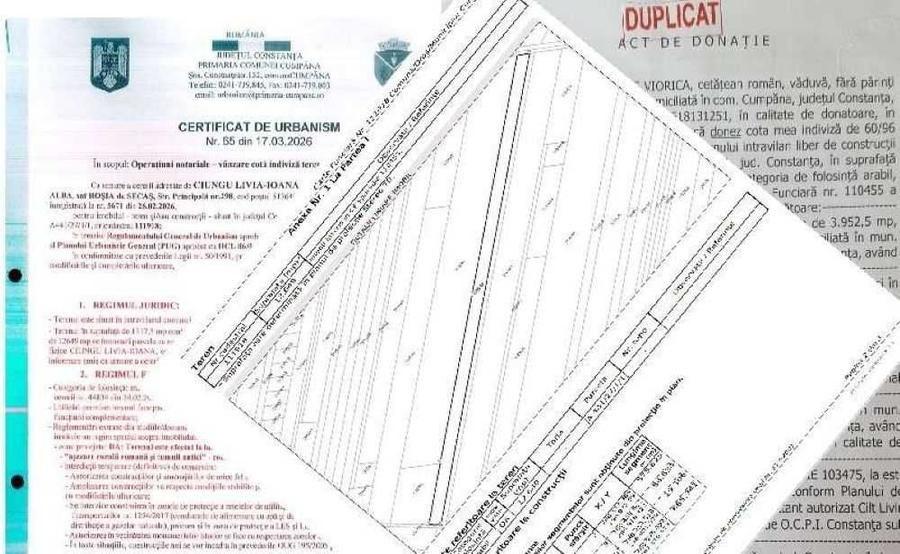 Teren de 1317 mp, în Cumpăna