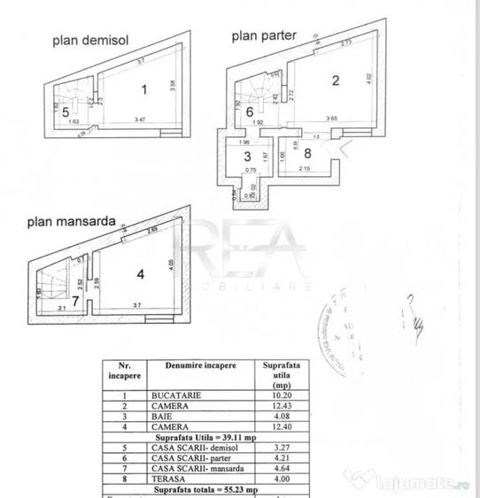 Apartament cu 2 camere semidecomandat în Kogălniceanu