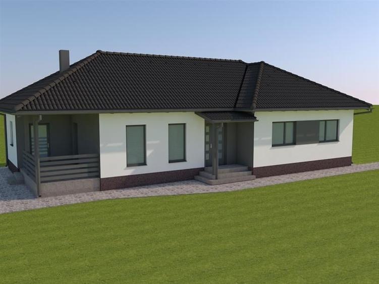 Casă individuală cu 4 camere cu Canalizare în Lăzarea