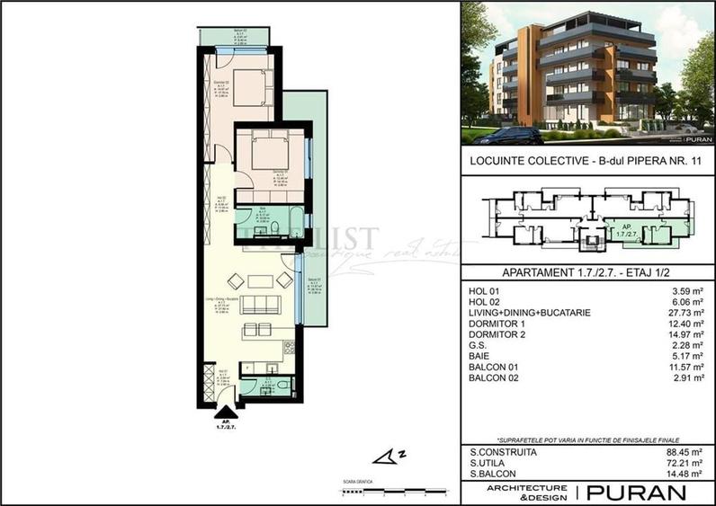 Apartament cu 3 camere in ansamblu de lux  Pipera - 2