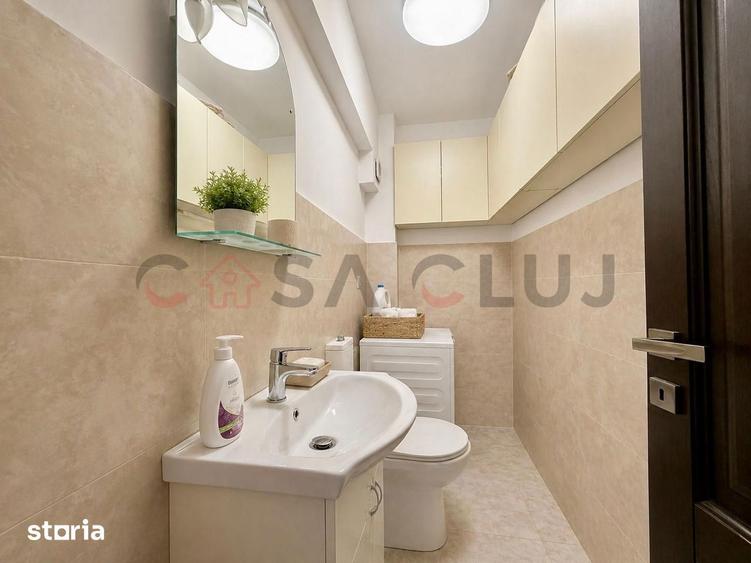 Apartament cu 3 camere semidecomandat, mobilat în Între Lacuri