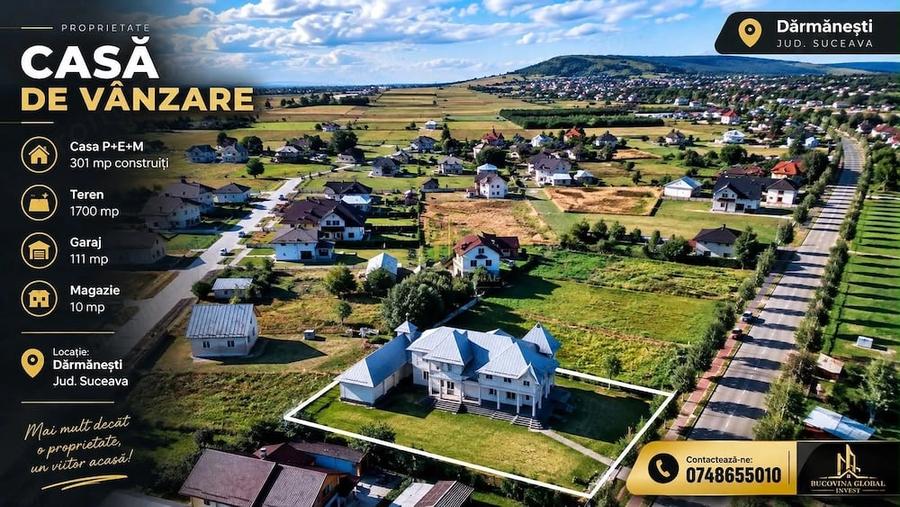Casă cu Teren 1700 Mp în Călinești (Dărmănești)