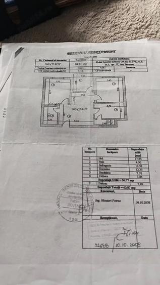 Apartament cu 3 camere decomandat în George Enescu