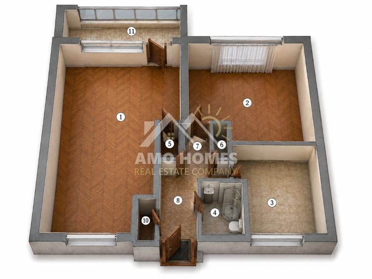 Apartament cu 2 camere decomandat în Calea Victoriei