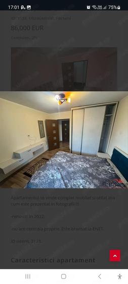 Apartament cu 3 camere decomandat în Ultracentral