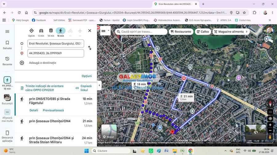 Casă cu 2 camere cu Teren 100 Mp în Eroii Revoluției