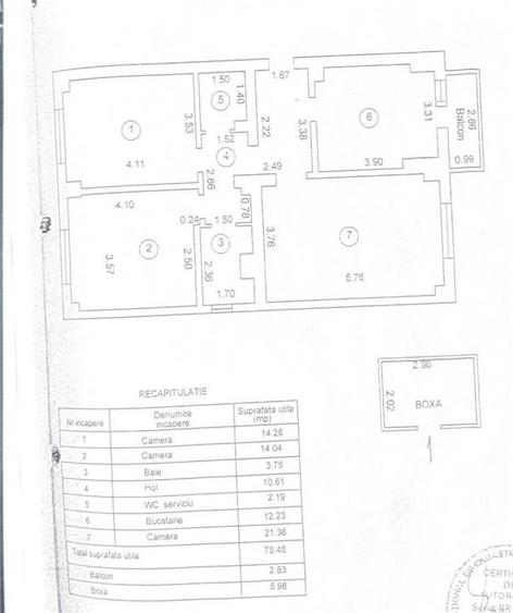 Apartament cu 3 camere decomandat în Apollo
