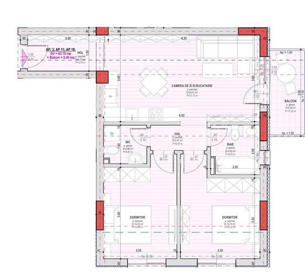 Apartament la cheie cu 3 camere si balcon zona Pictor Brana/Selimbar - 5