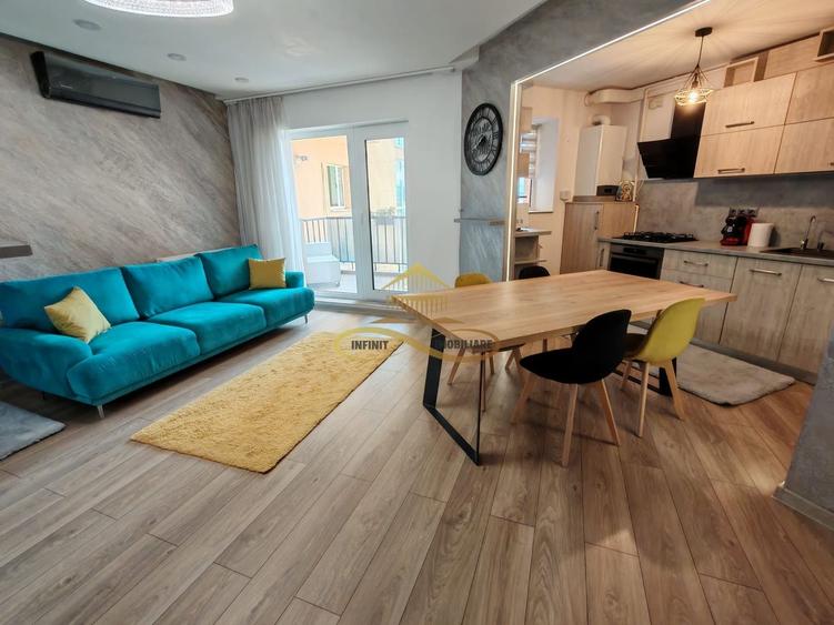 Apartament cu 2 camere semidecomandat, mobilat în Nord