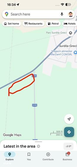 Teren de 35000 mp, în Surdila-Greci