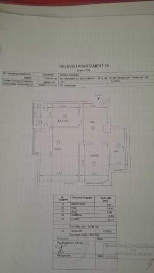 Apartament cu 2 camere decomandat în Central
