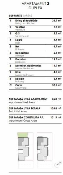 Apartament cu 3 camere decomandat în Domenii