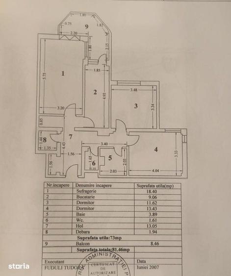 Apartament cu 3 camere în Faleza Nord