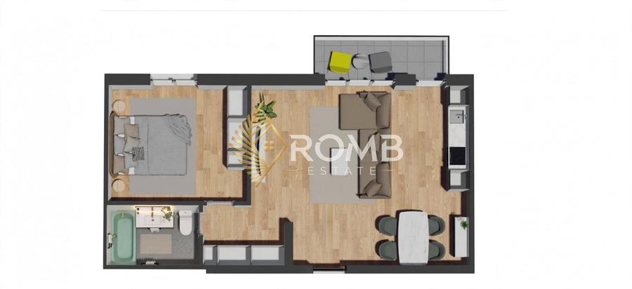 Apartament cu 2 camere în Florești