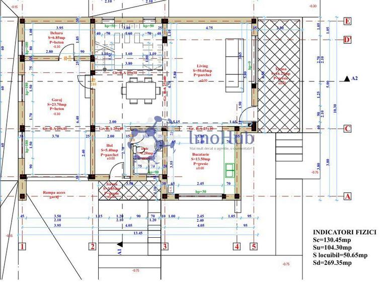 Casă cu 5 camere cu Teren 700 Mp în Central