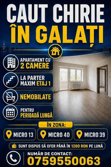 Apartament cu 2 camere decomandat în Central