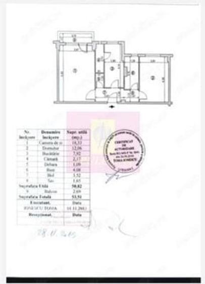 Apartament cu 2 camere decomandat în Văcăresti