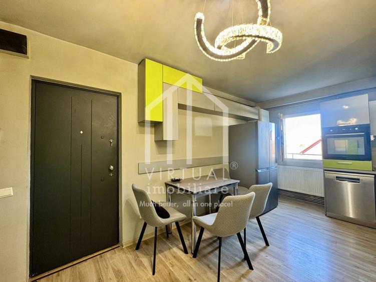 Apartament cu 3 camere semidecomandat, mobilat în Central