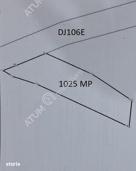 Teren de 1025 mp, în Central
