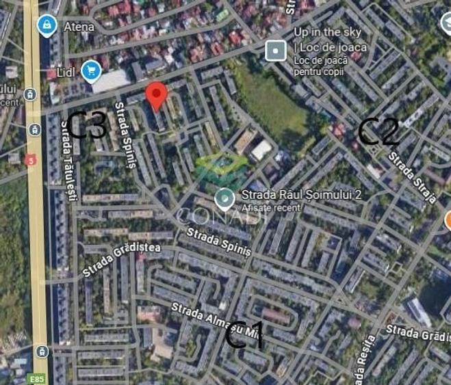 Apartament cu 2 camere semidecomandat, mobilat în Giurgiului