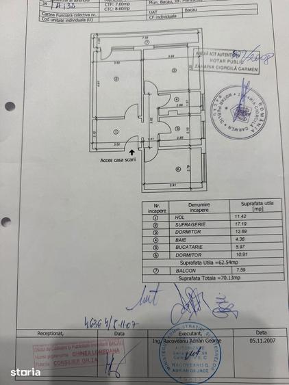 Apartament cu 3 camere decomandat în Cornișa