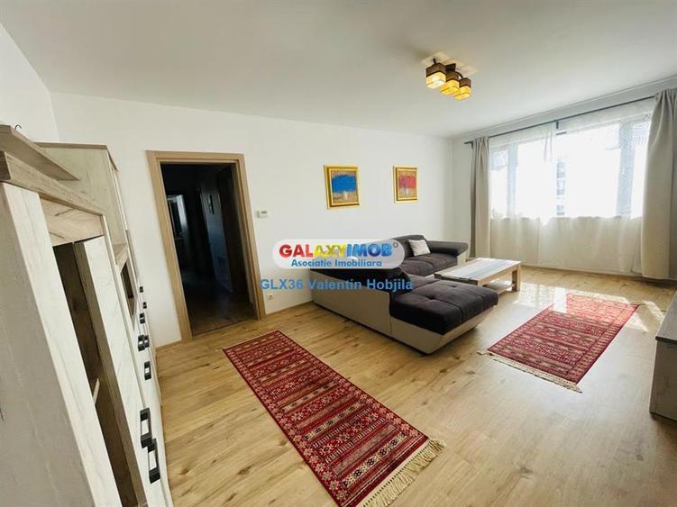 Apartament cu 3 camere semidecomandat, mobilat în Băneasa