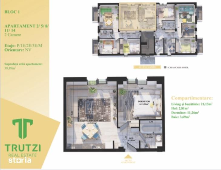 SE VINDE Apartament cu 2 camere, et.2, bloc NOU, VIVASY, Falticeni - 14