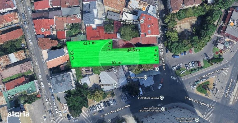 Teren ultracentral premium Piata Victoriei, Sector 1 | 1.039 mp | - 3